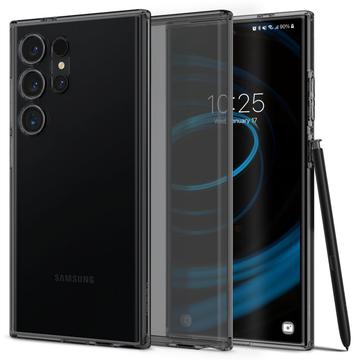 Puzdro TPU čisté kvapalné kryštály Samsung Galaxy S24 Ultra - Priehľadná Čierna