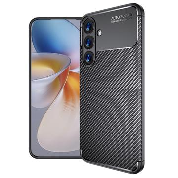 Samsung Galaxy S25 Beetle Puzdro TPU z Uhlíkových Vlákien - Čierne