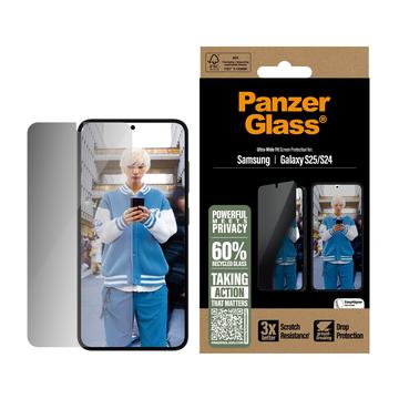 Ochrana obrazovky z tvrdeného skla Samsung Galaxy S25 PanzerGlass Ultra-Wide Fit Privacy EasyAligner