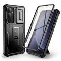 Samsung Galaxy S25 Tech-Protect Kevlar Cam+ Case - Screen Protector, Camera Protector, Kickstand - Black