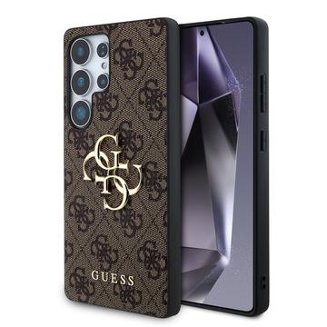 Samsung Galaxy S25 Ultra Guess 4G Big Metal Logo Hybrid Case - Brown