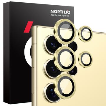 Samsung Galaxy S25 Ultra Northjo Camera Lens Protector Set - Gold