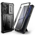 Samsung Galaxy S25 Ultra Tech-Protect Kevlar Cam+ Case - Screen Protector, Camera Protector, Kickstand - Black