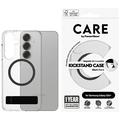 Samsung Galaxy S25+ PanzerGlass Care Kickstand Case - MagSafe Compatible - Clear / Black