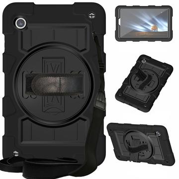 Samsung Galaxy Tab A9 Heavy Duty 360 Case with Hand Strap - Black