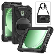 Samsung Galaxy Tab Active 3/Tab Active5 Heavy Duty 360 Puzdro s Remienkom na Ruku - Čierne