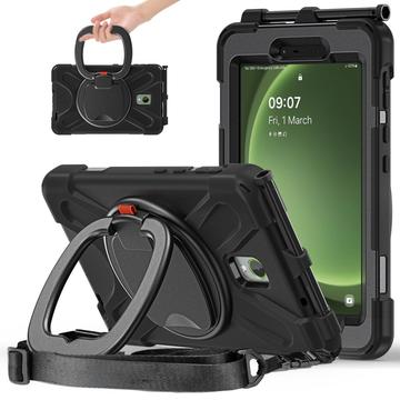 Samsung Galaxy Tab Active5 Heavy Duty 360 Puzdro s Remienkom na Ruku - Čierne