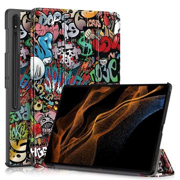 Samsung Galaxy Tab S9 Ultra Tri-Fold Series Smart Folio puzdro – Graffiti