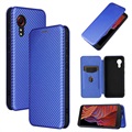 Samsung Galaxy Xcovover 5 Flip Case - uhlíkové vlákno