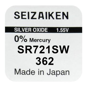 Seizaiken 362 SR721SW Silver Oxide Battery - 1.55V