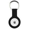 Silikónový puzdro Apple Airtag s keychain - čierna