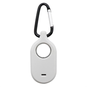 Samsung Galaxy SmartTag 2 Silikone Case s Keychain - Sivá / čierna