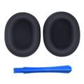 Silicone Replacement Earpads for Sony WH-1000XM5 Headphones with Crowbar - Black