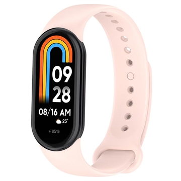 Mäkký Silikónový Remienok Xiaomi Smart Band 8 - Ružová