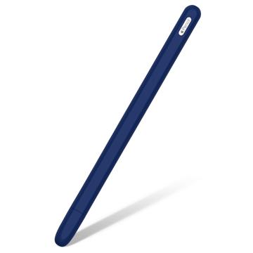 Protišmykové Apple Pencil (2. Generácia) Silikónové Puzdro - Tmavomodrý