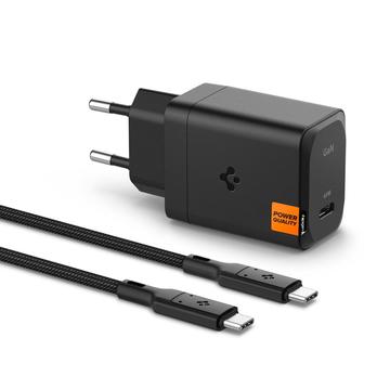 Spigen ArcStation Pro GaN-651 65W Wall Charger with Type-C Cable - Black