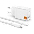 Spigen ArcStation Pro GaN-651 65W Wall Charger with Type-C Cable - White