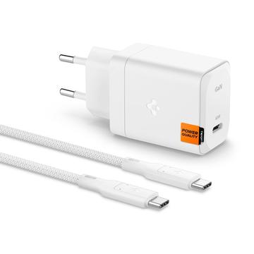 Spigen ArcStation Pro GaN-651 65W Wall Charger with Type-C Cable - White