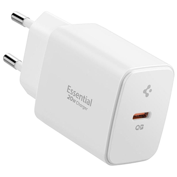 Spigen EE201EU Essential 20W Charger - USB-C - White