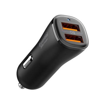 Spigen Essential EV302 2-Port Car Charger 30W - Black