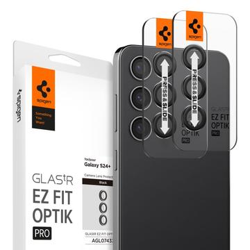 Samsung Galaxy S24+ Spigen Glas.tR Ez Fit Optik Pro Chránič Objektívu Fotoaparátu - Čierny