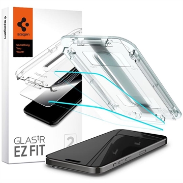 iPhone 15/16 Spigen Glas.tR Ez Fit Chránič obrazovky - 2 ks.