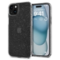 Trblietky s kvapalinovým kryštálom iPhone 15 Plus Case - priehľadné