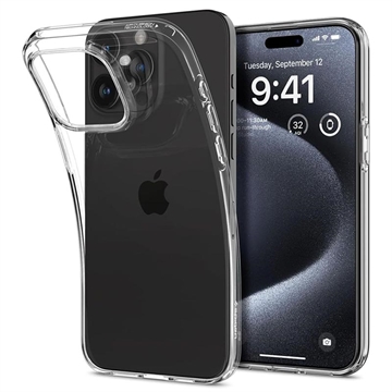 Puzdro TPU čisté kvapalné kryštály iPhone 15 Pro Max - čisté