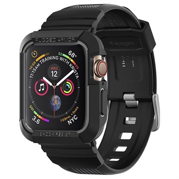 Spigen Rugged Armor Pro Apple Watch 9/8/7/SE/6/5/4 TPU - 44 mm/45 mm - Čierna