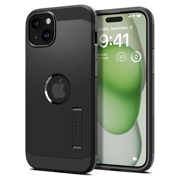 iPhone 15 Plus Spigen Tough Armor Mag Puzdro - Čierne