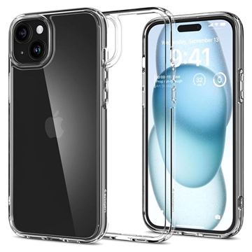 Spigén ultra hybridný iPhone 15 puzdro - Krištáľovo čistý