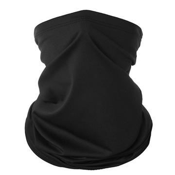 Thin Tube Neck Gaiter for Running, Cycling and Skiing - Black