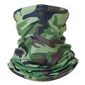 Thin Tube Neck Gaiter for Running, Cycling and Skiing - Camouflage