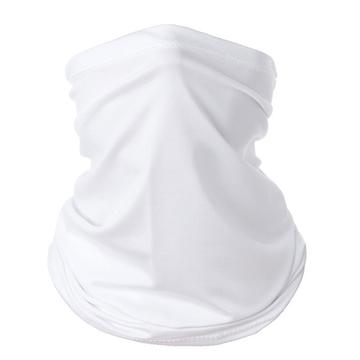 Thin Tube Neck Gaiter for Running, Cycling and Skiing - White