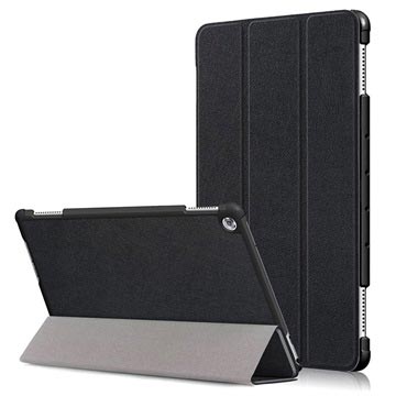 Huawei Mediapad M5 Lite Tri -T -Fold Smart Folio Case - Black