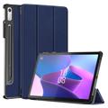 Tri-Násobná Séria Lenovo Tab P11 Pro Gen 2 Smart Folio Prípad - Modrá