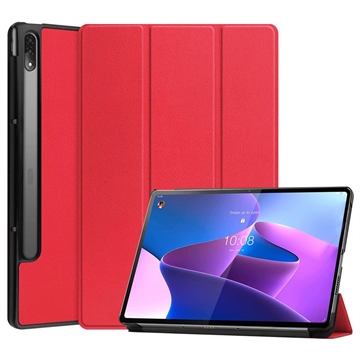 Lenovo Tab P12 Pro Tri-Fold Series Smart Folio puzdro – Červená