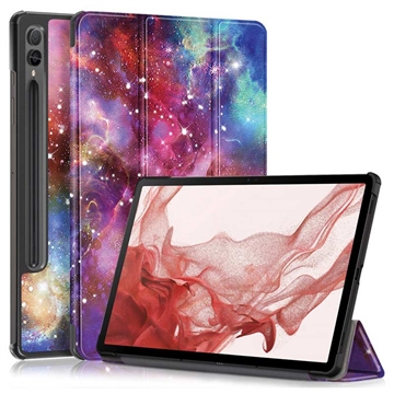 Samsung Galaxy Tab S9+ Tri-Fold Series Smart Folio puzdro – Modrá