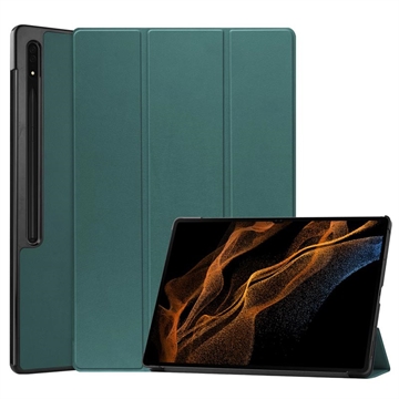 Samsung Galaxy Tab S9 Ultra Tri-Fold Series Smart Folio puzdro – Zelená