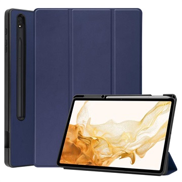 Tri -násobná séria Samsung Galaxy Tab S8+ Smart Folio Case - Dark Blue