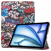 iPad Air 11 (2024) Tri-Fold Series Smart Folio puzdro – Graffiti