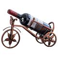 Tricycle-Shaped Decorative Metal Wine Rack