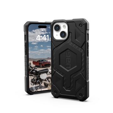 iPhone 15 UAG Monarch Pro MagSafe Hybridný Puzdro - Uhlíkové vlákno