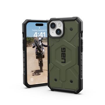 iPhone 15 UAG Pathfinder MagSafe Hybridné Puzdro - zelená