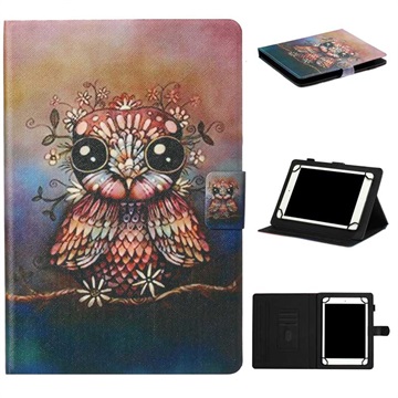 Univerzálne štýlové seriály Tablet Folio Case - 10 \'\' - Owl