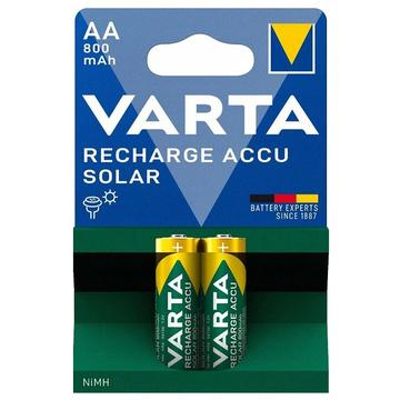 Varta Solar Rechargeable AA Batteries 800mAh - 2 Pcs.