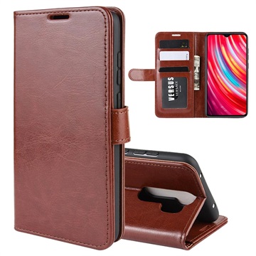 Xiaomi Redmi Note 8 Pro Wallet Case s magnetickým uzáverom - hnedé