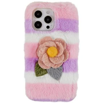 3D Plush Chlpatá zima iPhone 14 Pro TPU Puzdro