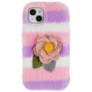 3D Plush Chlpatá zima iPhone 14 TPU Puzdro