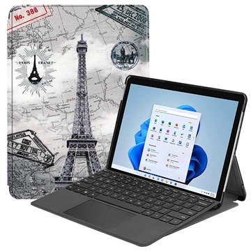 Wonder Series Microsoft Surface Pro 8 Folio Case - Eiffel Tower